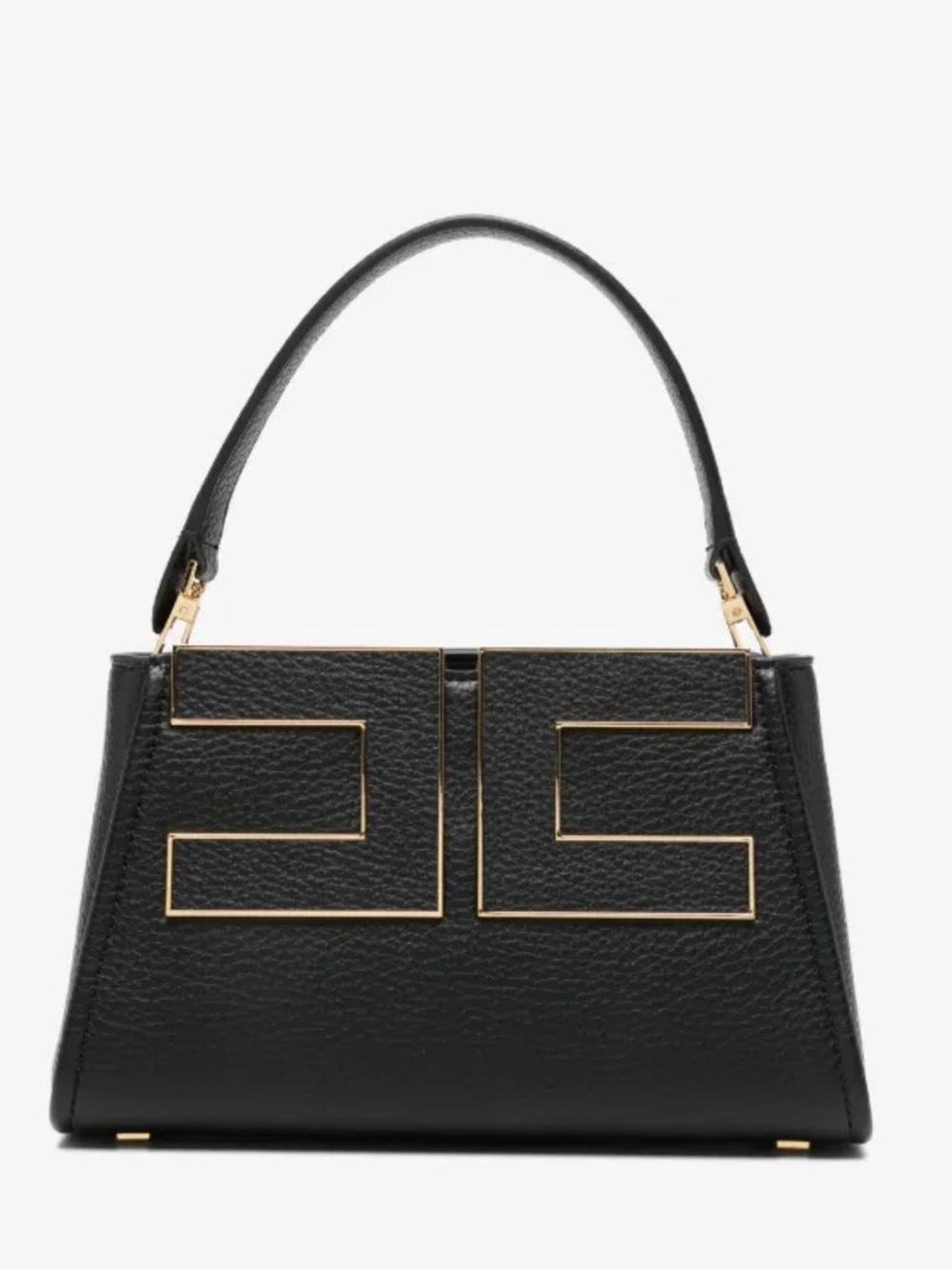 Elisabetta Franchi logo-plaque pebbled-effect bag